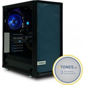 Tones Azurite RGB Gaming i5 9600K 16GB LED 250GB SSD RX 570 W10