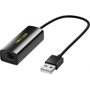 Ninzer® USB naar Internet / Ethernet LAN Netwerk Adapter - Zwart