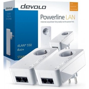 Devolo dLAN 550 Duo+ - Powerline zonder wifi - 2 Stuks - NL