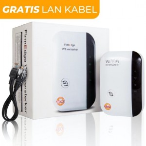 FirmEdge Wifi Versterker - 300Mbps - Repeater - Stopcontact - Draadloos - Netwerk / Internet - Booster - Extender