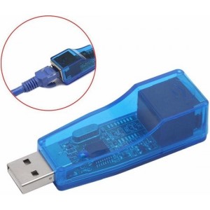 USB naar RJ45 Ethernet LAN adapter – USB 2.0 Ethernet LAN adapter – Blauw