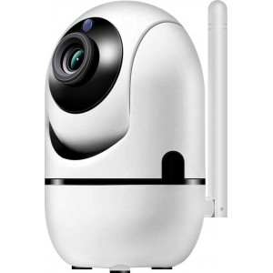 IP Camera met Bewegingsdetectie – WiFi Beveiligingscamera – Bewakingscamera – Babyfoon met camera – Huisdiercamera – Wit