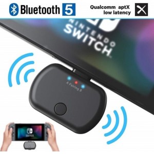 DrPhone NINDO AptX - USB Bluetooth 5.0 Audio Dongle - USB-C Adapter Voor Computer PC / Laptop /  Nintendo Switch / TV /  PS4