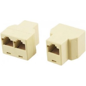 Netwerk / Ethernet Kabel Splitter Gold-plated - Supersnelle Verdeler Connector / Adapter Voor UTP / FTP / RJ45 / ISDN / LAN