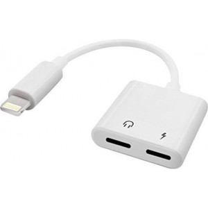 Lightning compatible 2 in 1 splitter audio adapter opladen & audio voor iPhone