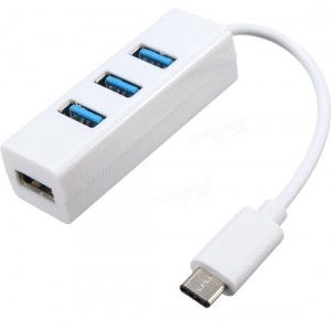 USB Type C (3.1) Naar USB A 3.0  Hub / Splitter / Switch / Kabel Verdeler 4 Poorts