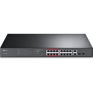 TP-Link TL-SL1218MP - Unmanaged Switch - 16 poorten