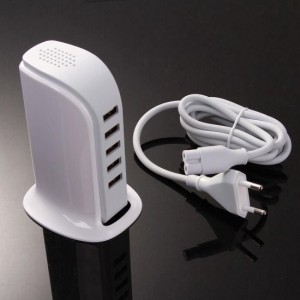 USB HUB 5 Poort 30W 6.0A sterk - Samsung HTC Apple iPhone iPad Macbook Bureau - Kantoor oplader