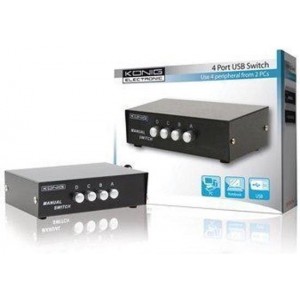 Konig | 4 port USB KVM switch