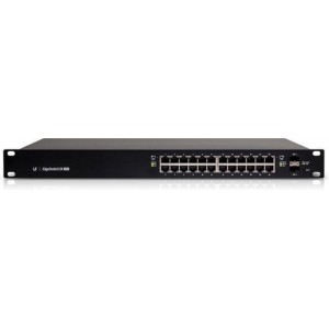 Ubiquiti Networks netwerk-switches Managed PoE+ Gigabit Switches with SFP, 26 Gbps, 24 Gigabit RJ45, 2 SFP, 250W