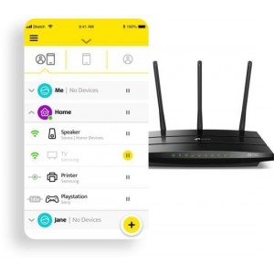 Slimme Gamgee Router voor Wi-Fi Management en Ouderlijk Toezicht — TP-Link Archer C7 + App