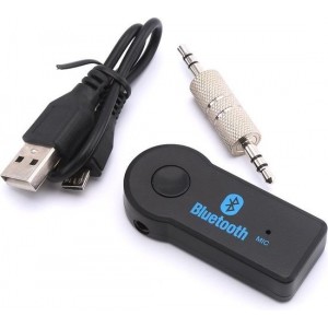 DrPhone BC2 Universele Wireless Auto Bluetooth 3.5mm jack Aux Audio Ontvanger Adapter Handsfree Kit  / Muziek Ontvanger