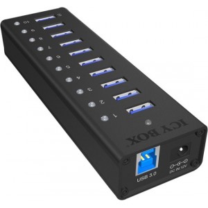 Raidsonic ICY BOX IB-AC6110 10-Port USB 3.0 Hub