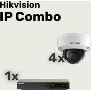 Hikvision WiFi HD camerabewaking set met 3 buiten en 1 binnen ip camera's