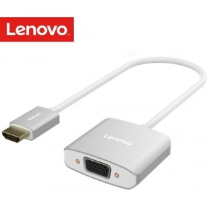 Lenovo - HDMI naar VGA kabel - Aluminium behuizing, gold plated - 15cm