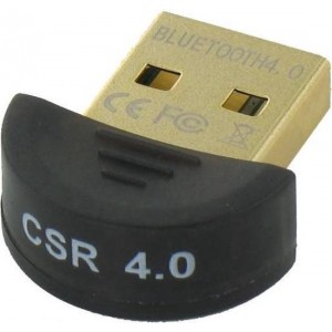 Dolphix - Mini Bluetooth 4.0 USB Adapter - Plug & Play - Gold Plated - Windows 10 Compatible