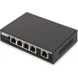 Digitus DN-95320 netwerk-switch Fast Ethernet (10/100) Zwart Power over Ethernet (PoE)