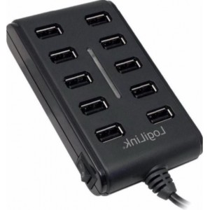 USB hub - Oplaad hub - 2.0 highspeed - premium kwaliteit - 10 USB ingangen - USB splitter