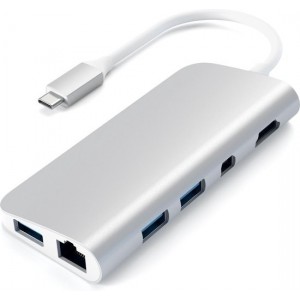 Satechi TYPE-C Multimedia Adapter - Zilver