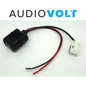 aux 12-pin adapter volkswagen rns510 rns310 muziek streamen iphone samsung