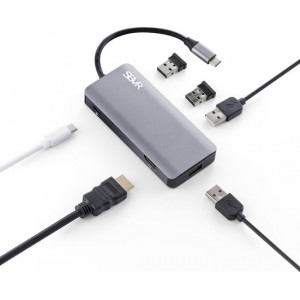 SBVR 6 in 1 USB Type - C Hub - Mulitport Adaparter 4K HMDI / USB 3.0 / USB 2.0 / USB-C