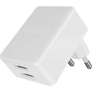 Energizer Oplader Dubbele Usb-poort 4.8a Voor Iphone/ipad Wit