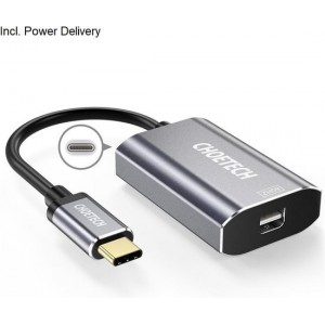 Choetech USB-C naar Mini DP adapter Power Delivery - 3A - Grijs