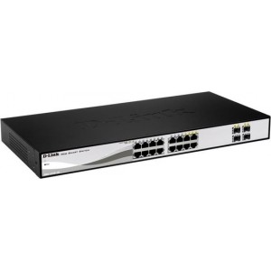 D-Link I 16-port Gigabit Smart + 4 SFP ports Switch