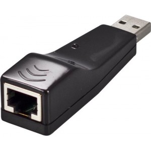 DELTACO USB2-LAN USB 2.0 netwerkadapter, 10 / 100Mbps, 1xRJ45, zwart