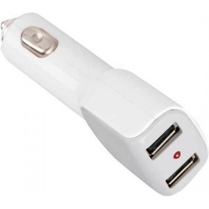autolader USB 12/24 Volt 2 Ampère wit/grijs