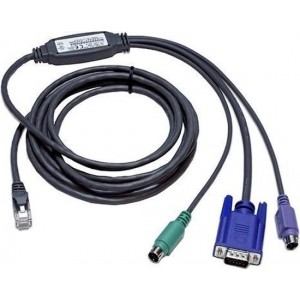 DELL A7485904 toetsenbord-video-muis (kvm) kabel 3,05 m Zwart