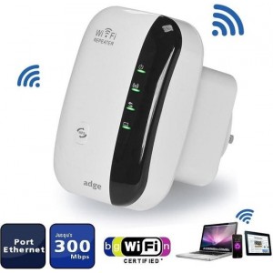 Adge - wifi versterker incl. GRATIS internetkabel - 300 Mbps