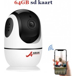 Active Camera - Hondencamera - Babyfoon - 2-Weg Audio - WiFi - Beweeg En Geluidsdetectie - Nachtvisie - Draadloos - Smart Camera