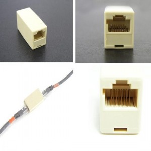 WiseGoods - Netwerk LAN Kabel Ethernet RJ45 - Aansluiting - Connector - Connectorplug - Adapter - RJ45 - Wit