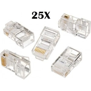 25x Ecmira RJ45 connectoren