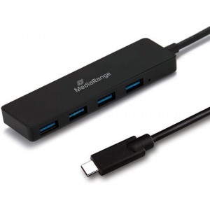 MediaRange USB Type-C naar USB3.0 HUB 1:4 4-poorts