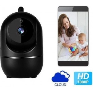 IP camera Zwart Met Cloud Storage - Babyfoon - Beveiligingscamera - IP Camera - WiFi Camera - Huisdierencamera - Bewakingscamera