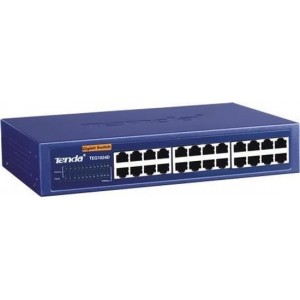 Tenda 24-port Gigabit Ethernet Switch Unmanaged Blauw