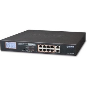 Planet GSD-1002VHP netwerk-switch Unmanaged Gigabit Ethernet (10/100/1000) Zwart 1U Power over Ethernet (PoE)