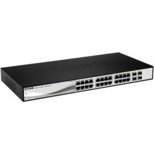 D-Link DGS-1210-26 netwerk-switch Managed L2 Gigabit Ethernet (10/100/1000) Zwart, Grijs 1U