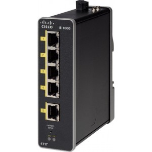 Cisco IE-1000-4T1T-LM netwerk-switch Managed Fast Ethernet (10/100) Zwart