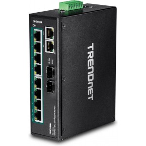 Trendnet TI-PG102 netwerk-switch Unmanaged Gigabit Ethernet (10/100/1000) Zwart Power over Ethernet (PoE)