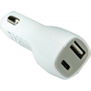 Roline USB-A en USB-C autolader met Quick Charge 3.0 - 3A