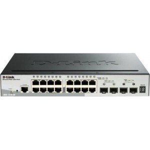 D-Link DGS-1510 Managed L3 Gigabit Ethernet (10/100/1000) Zwart Power over Ethernet (PoE)