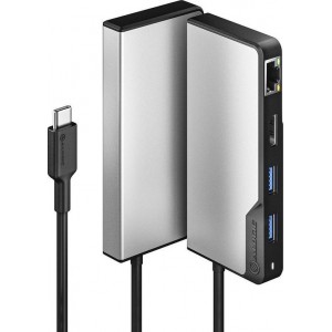 Alogic USB-C Fusion ALPHA 5-in-1 Hub - Space Grey