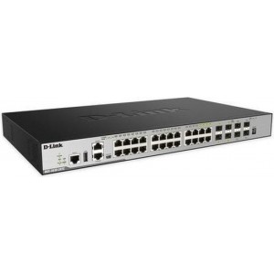 D-Link DGS-3630-28TC Managed L3 Gigabit Ethernet (10/100/1000) Zwart 1U