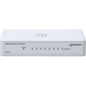 Manhattan 560702 netwerk-switch Gigabit Ethernet (10/100/1000) Wit