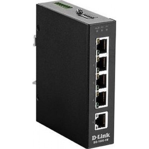 D-Link DIS‑100G‑5W Unmanaged L2 Gigabit Ethernet (10/100/1000) Zwart