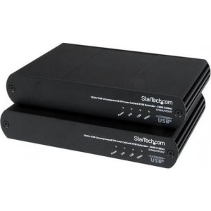 StarTech.com USB DVI over Cat 5e / Cat 6 KVM-console-extender met 1920x1200 niet-gecomprimeerde video 100 m