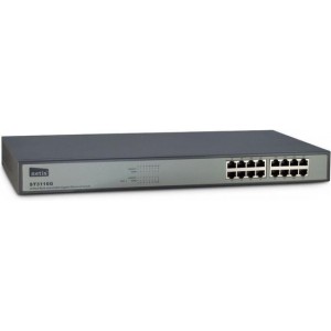 Inter-Tech ST3116G Gigabit Ethernet (10/100/1000) Zwart, Grijs